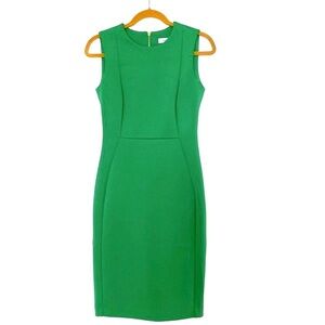 Elegant Green Pencil Calvin Klein Dress Size:4.